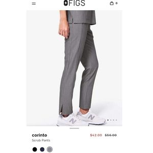 Figs scrub pants in graphite grey